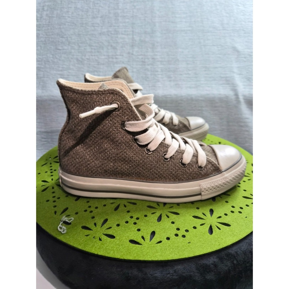 Converse Chuck Taylor All Star Unisex US M4/W6 Shoes Tweed Brown White Sneakers - Picture 1 of 8